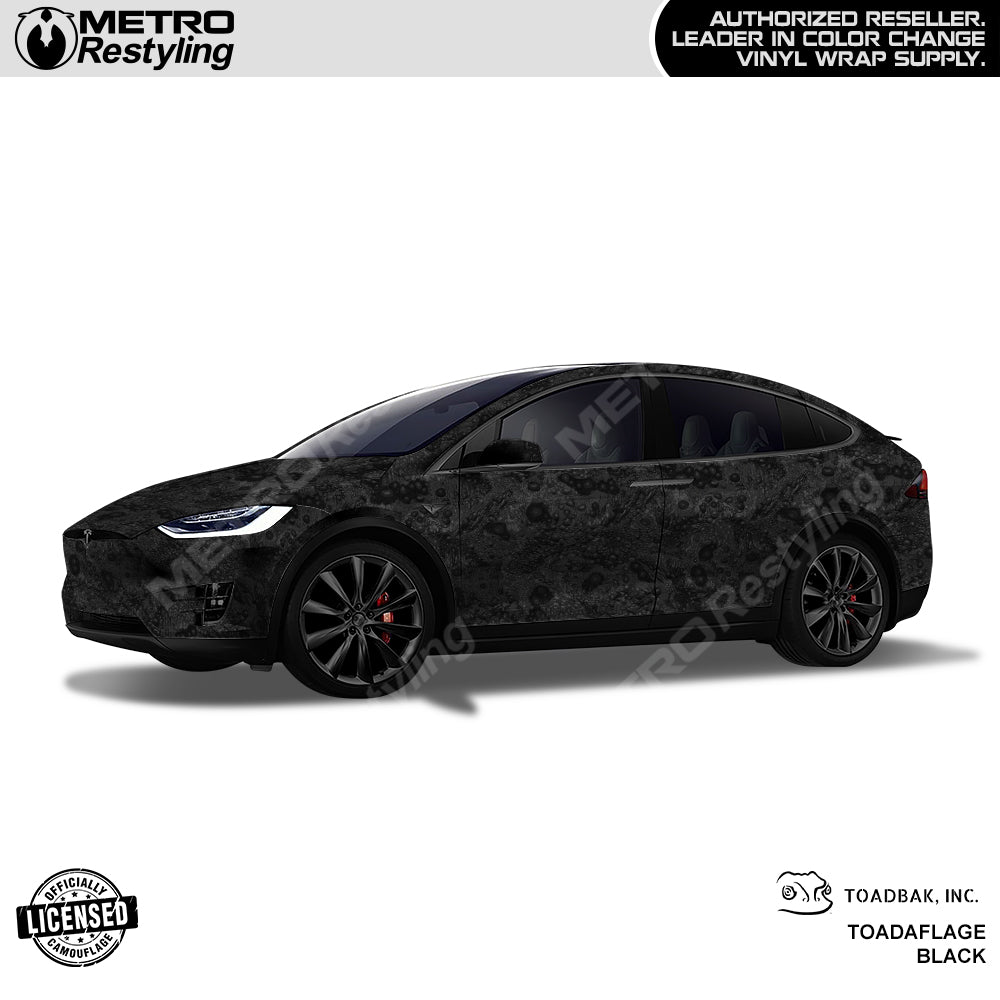 Toadaflage Black Camouflage Car Wrap Film