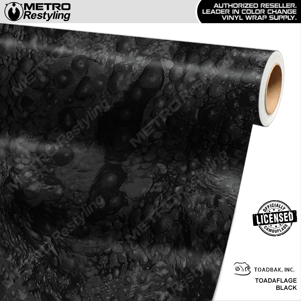 Toadaflage Black Camouflage Vinyl Wrap Film