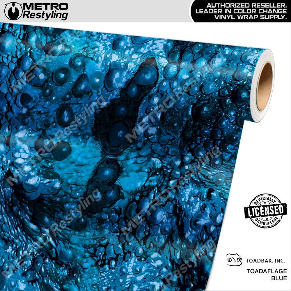 Toadaflage Blue Camouflage Vinyl Wrap Film