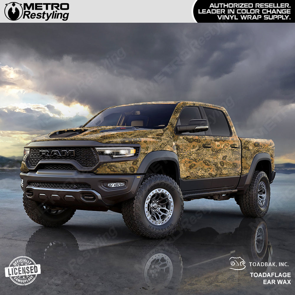 Toadaflage Ear Wax Camo truck wrap