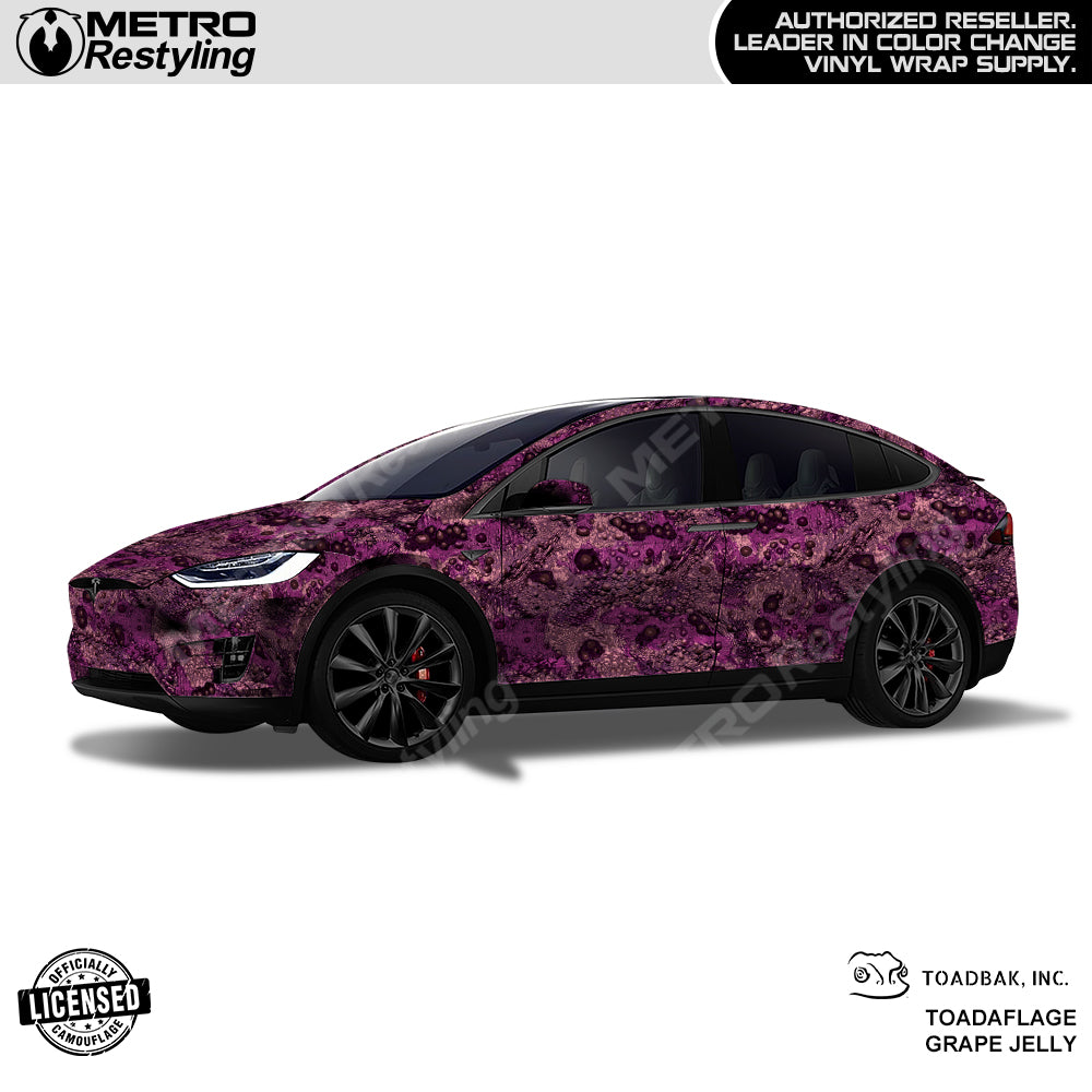 Toadaflage Grape Camo car wrap