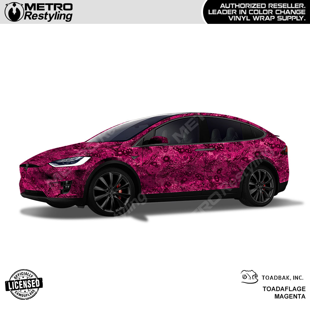 Toadaflage Magenta Camo car wrap