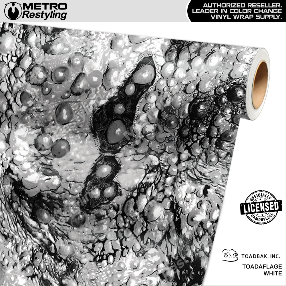 Toadaflage White Camouflage Vinyl Wrap Film