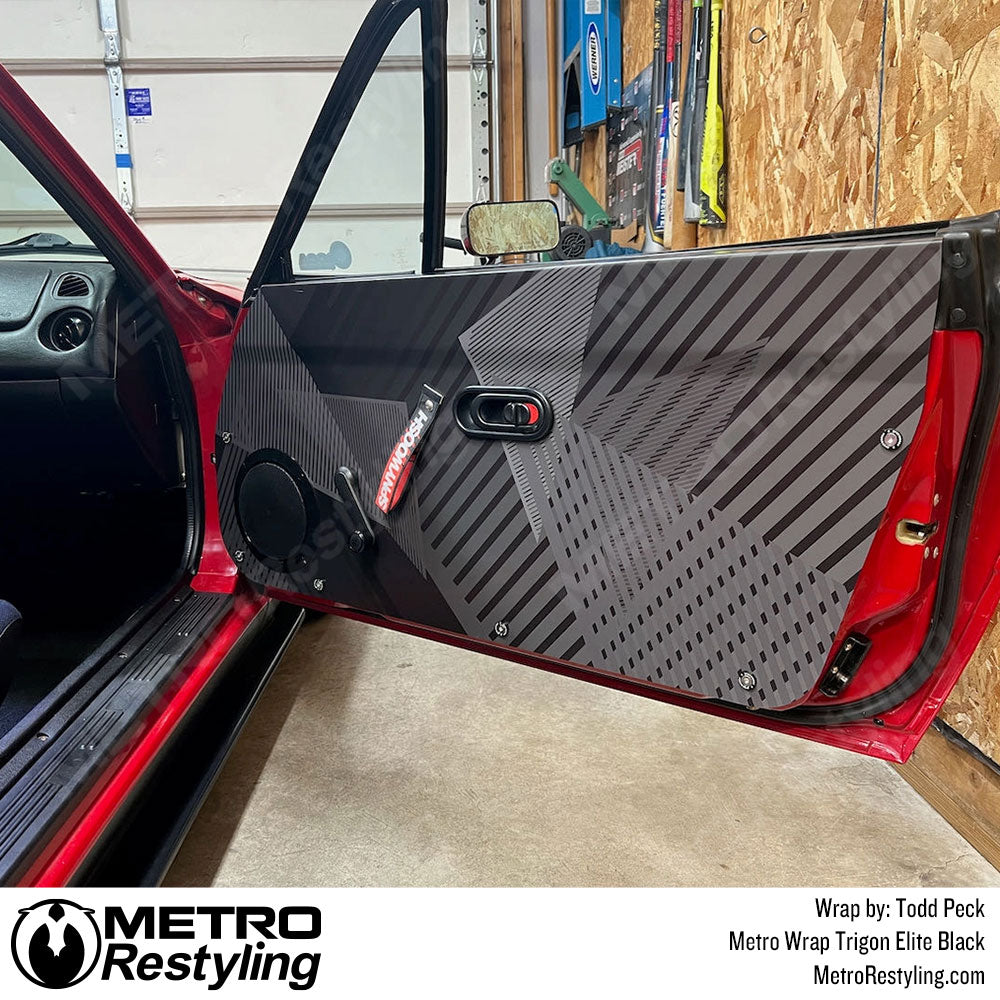 trigon black door wrap