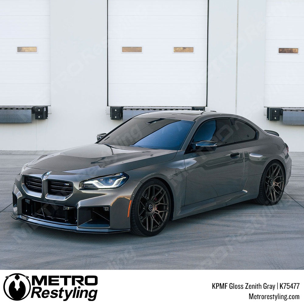BMW gray car wrap