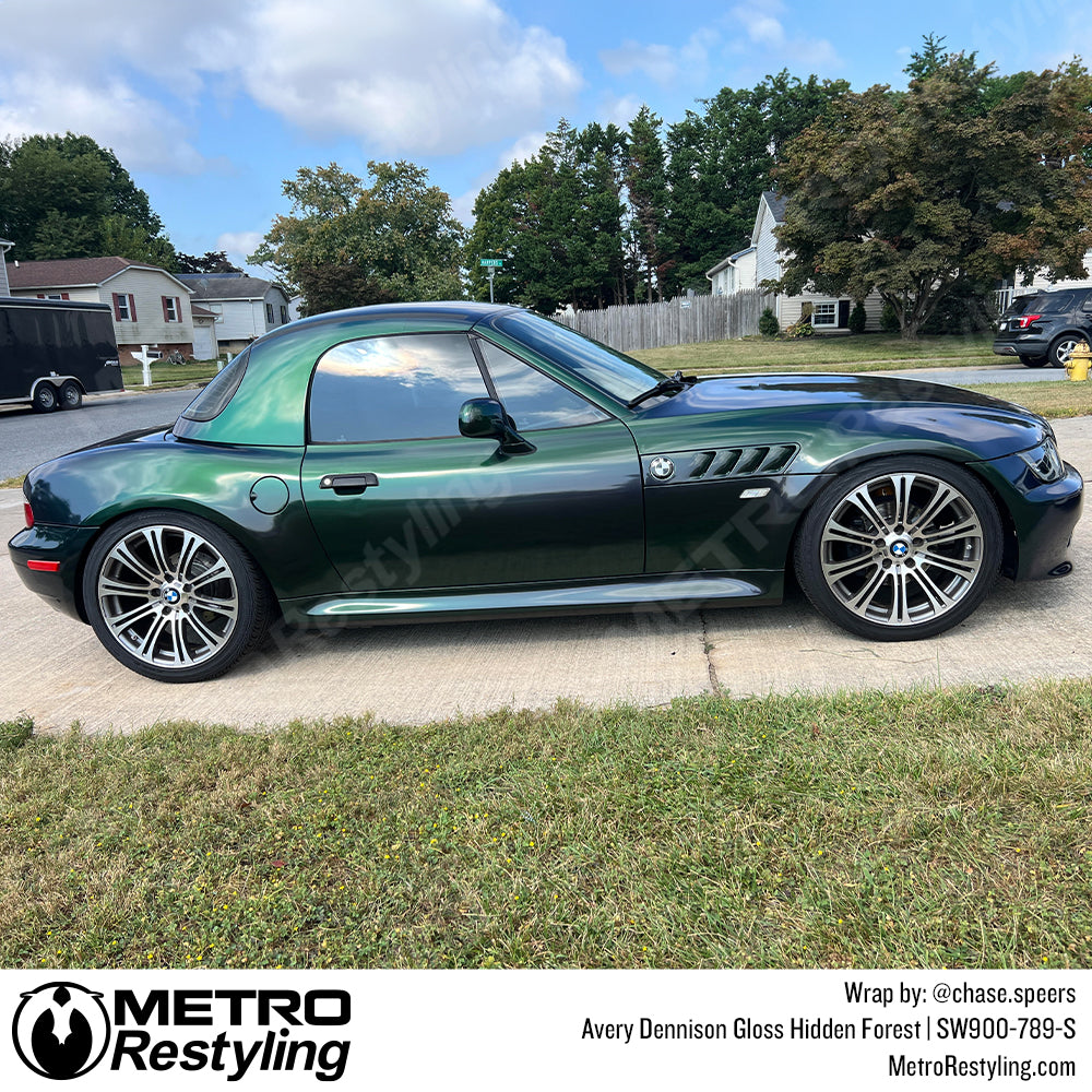 green bmw wrap