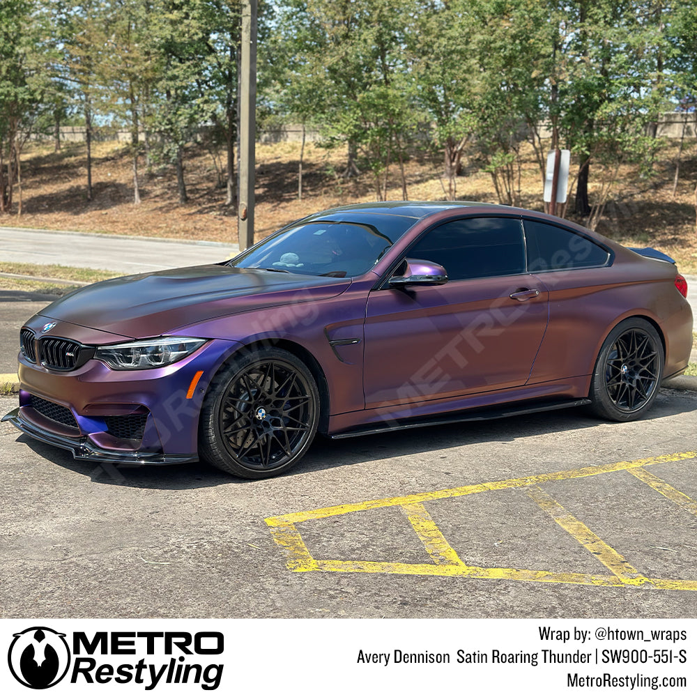 purple bmw wrap