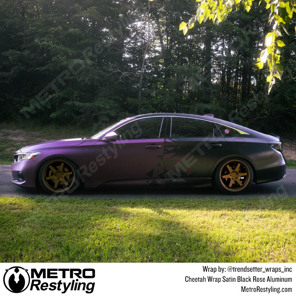 black rose honda accord wrap