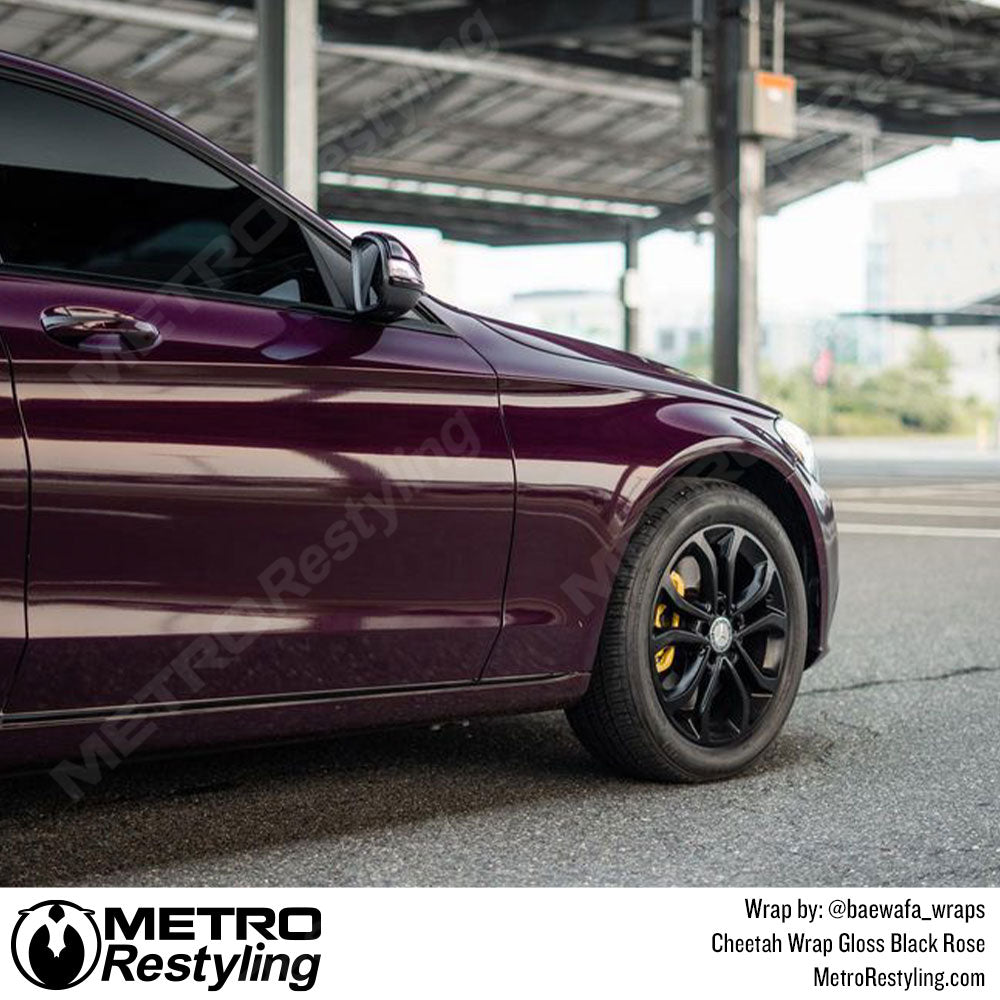 purple mercedes wrap