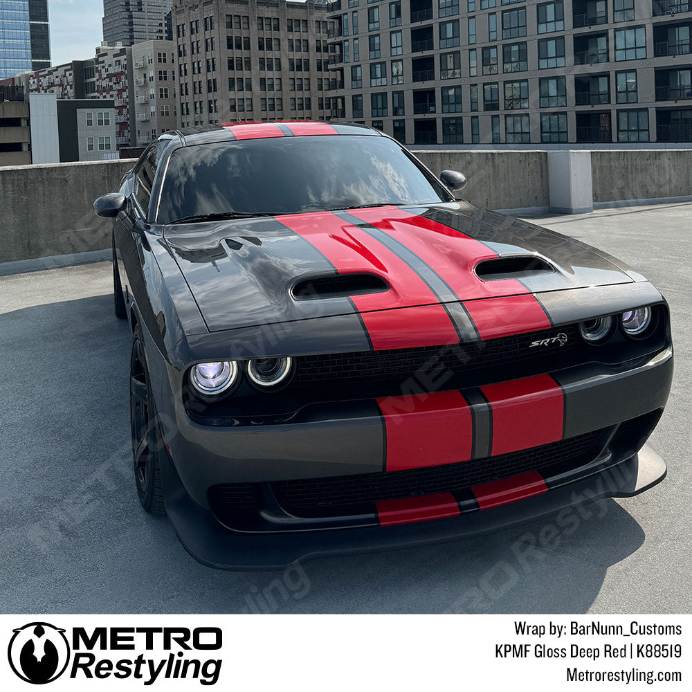 red stripes on dodge challenger