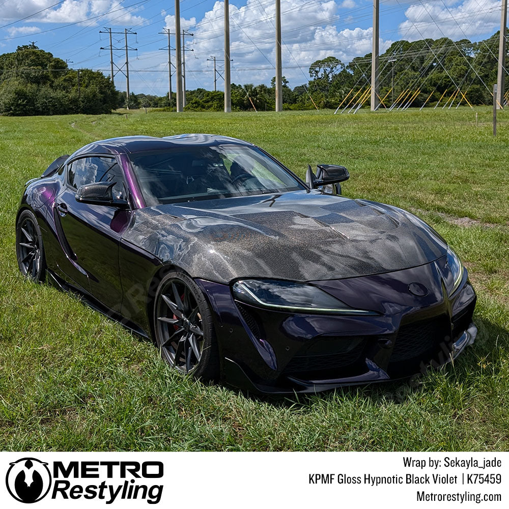Black Purple Wrap