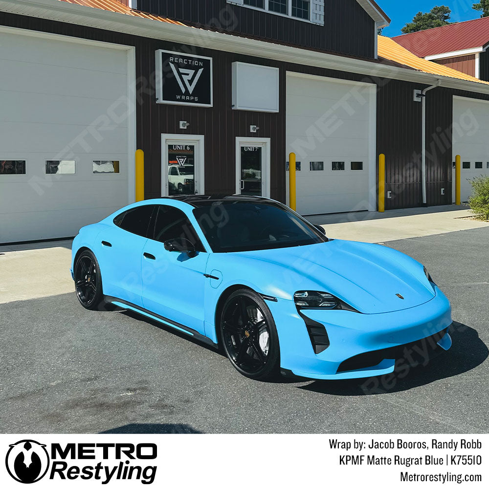 Blue Porsche Wrap