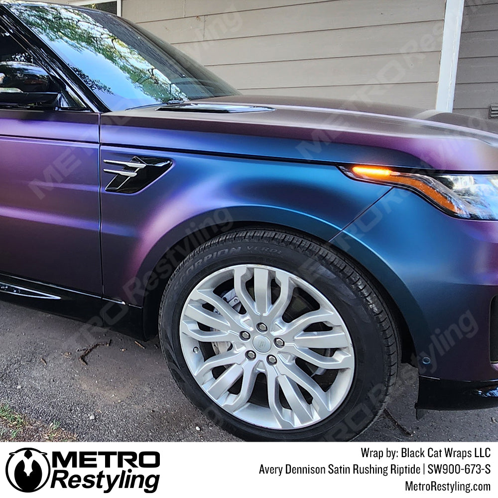 Satin Rushing Riptide Vinyl Wrap