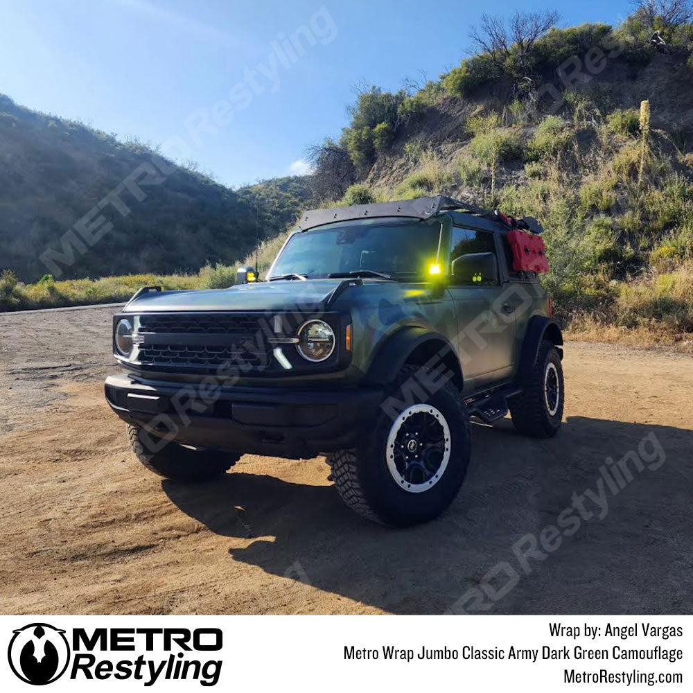 Camo Ford Bronco Vinyl Wrap