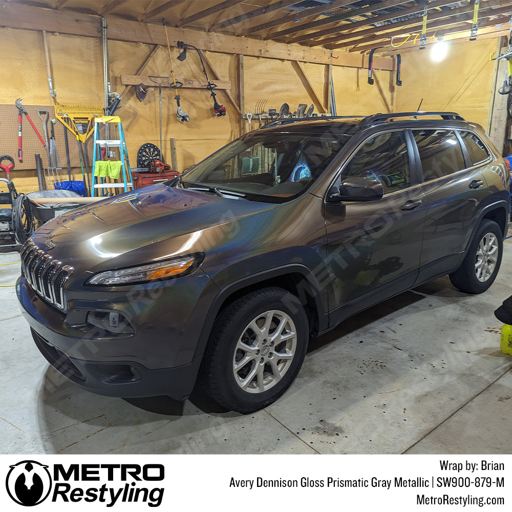 Prismatic Gray Metallic vinyl jeep wrap