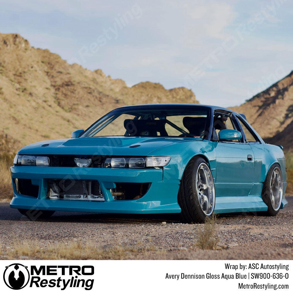 Gloss Aqua Blue Vinyl Car Wrap