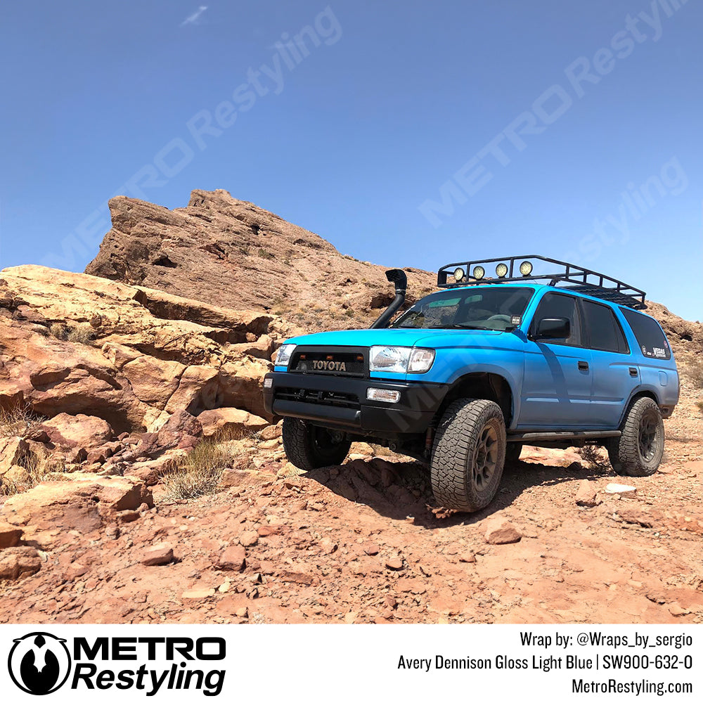 Gloss Blue Toyota Vinyl Wrap