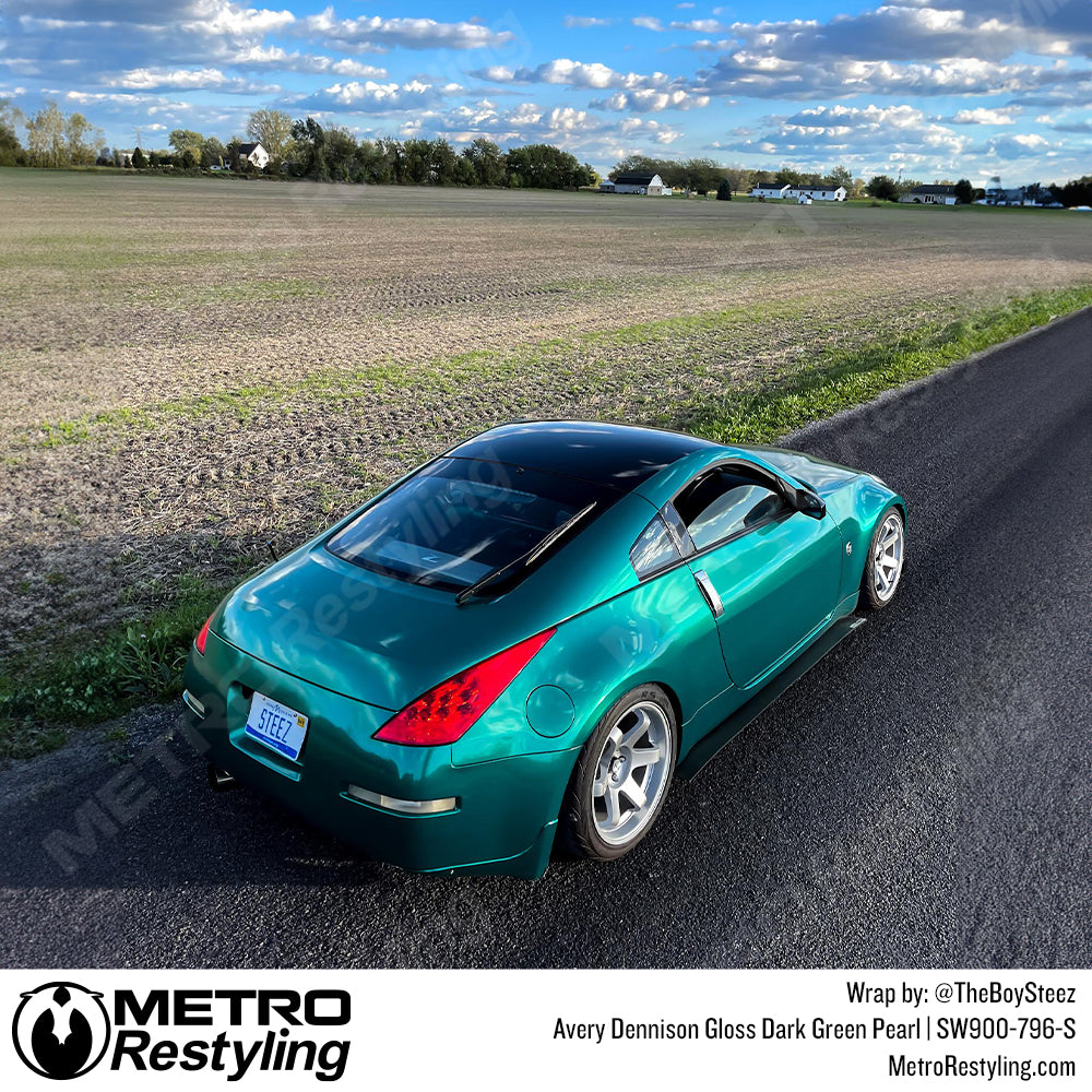 Gloss Dark Green vinyl car wrap