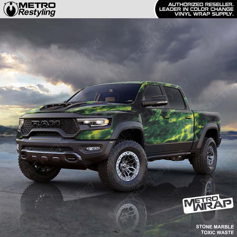 marble green truck wrap