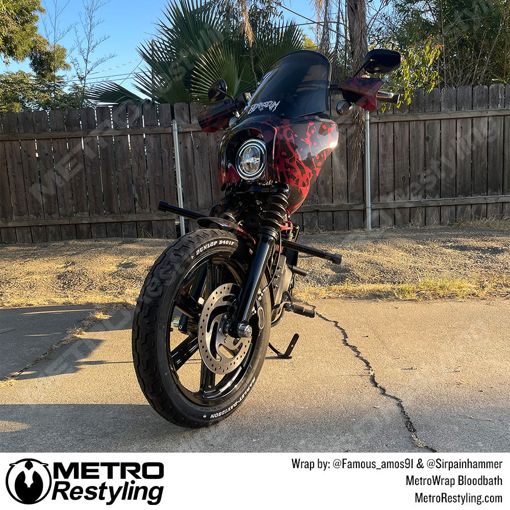 MetroWrap bloodbath Camo Motorcycle Bike Wrap