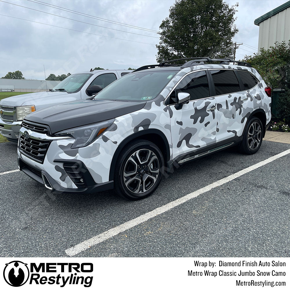 MetroWrap Classic Jumbo Snow Camo Subaru Ascent Vinyl Wrap