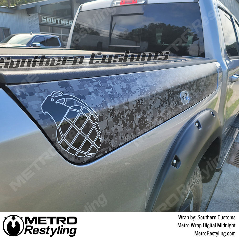 digital midnight dodge ram vinyl wrap