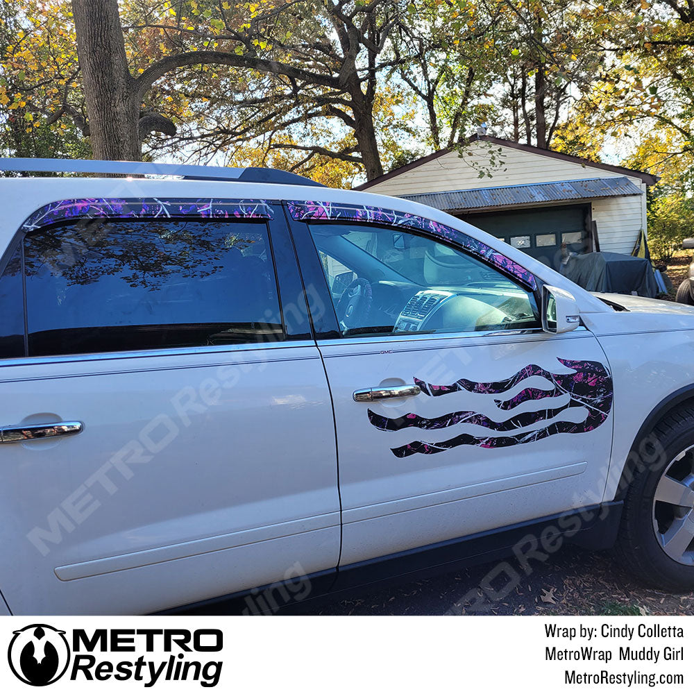Muddy Girl Camo GMC Acadia Vinyl Wrap