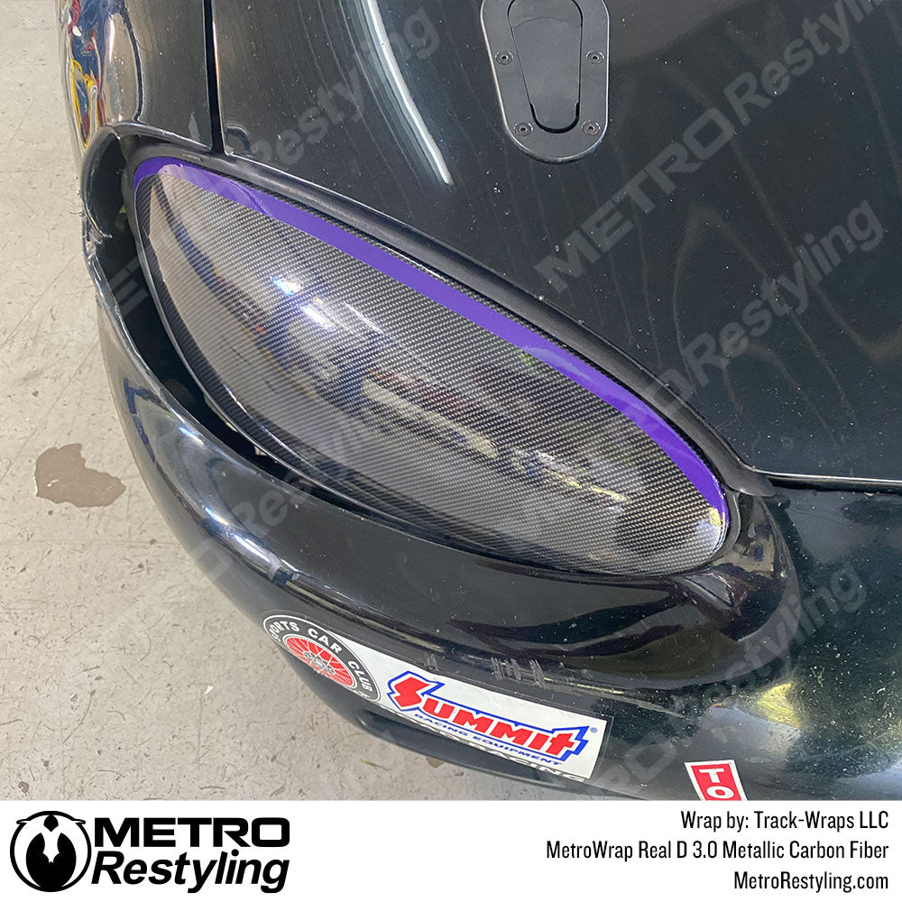 Real D 3.0 Carbon Fiber Mazda Miata Mirror Vinyl Wrap
