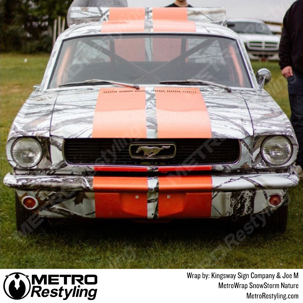 Snowstorm Ford Mustang Vinyl Wrap