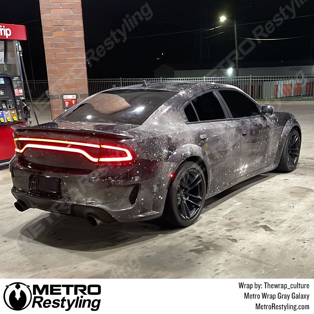 Dodge Charger Gray Galaxy Vinyl Wrap