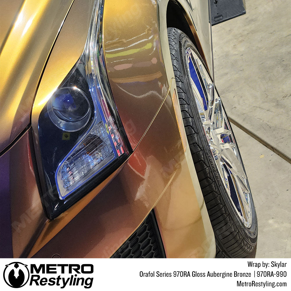 Oracal Gloss Aubergine Bronze Cadillac ATS Vinyl Wrap