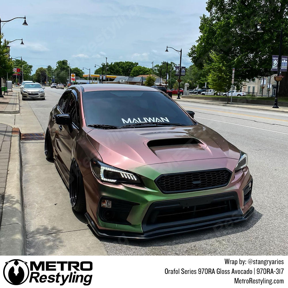 Gloss Avocado Subaru WRX Vinyl Wrap