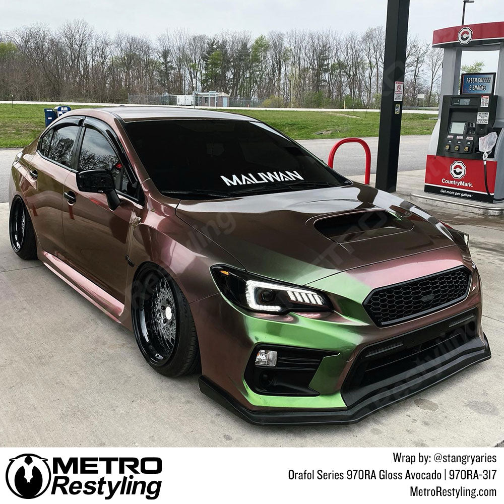Gloss Avocado Subaru WRX Vinyl Wrap
