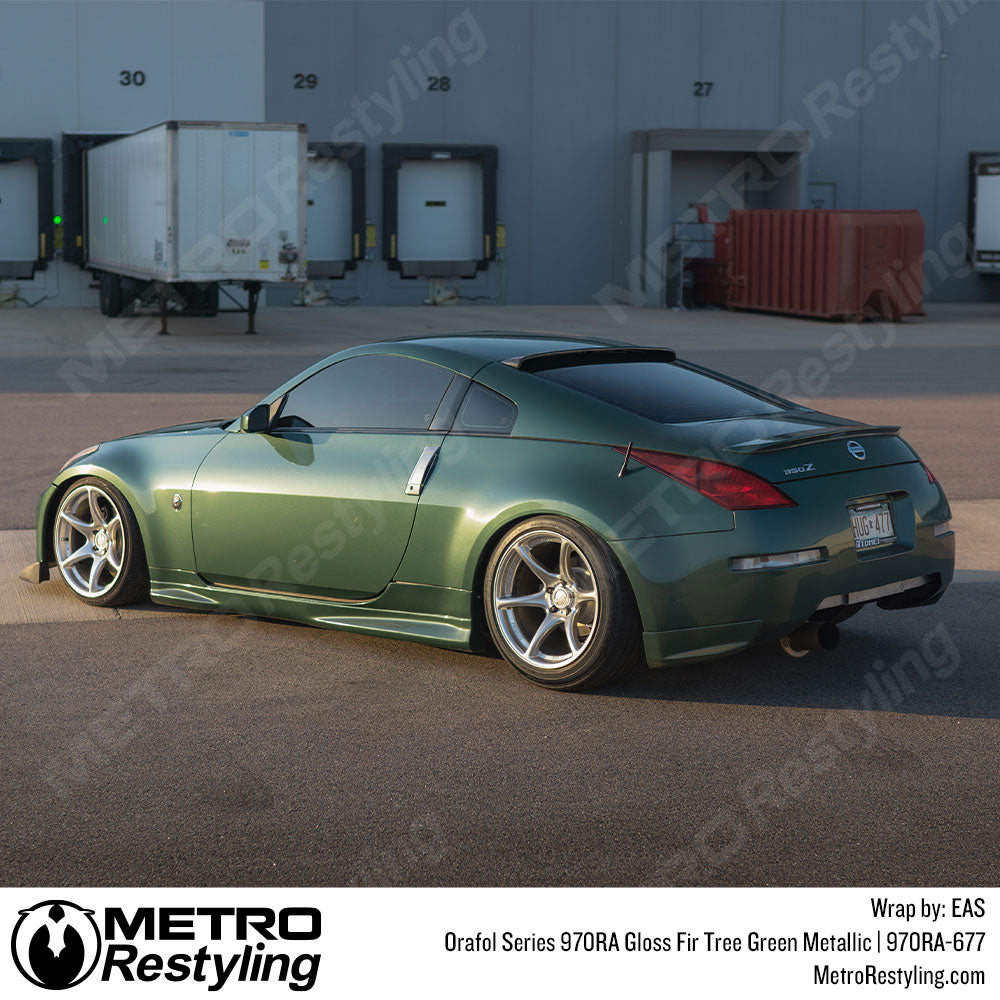 Gloss Fir Tree Metallic Nissan 350Z Vinyl Wrap