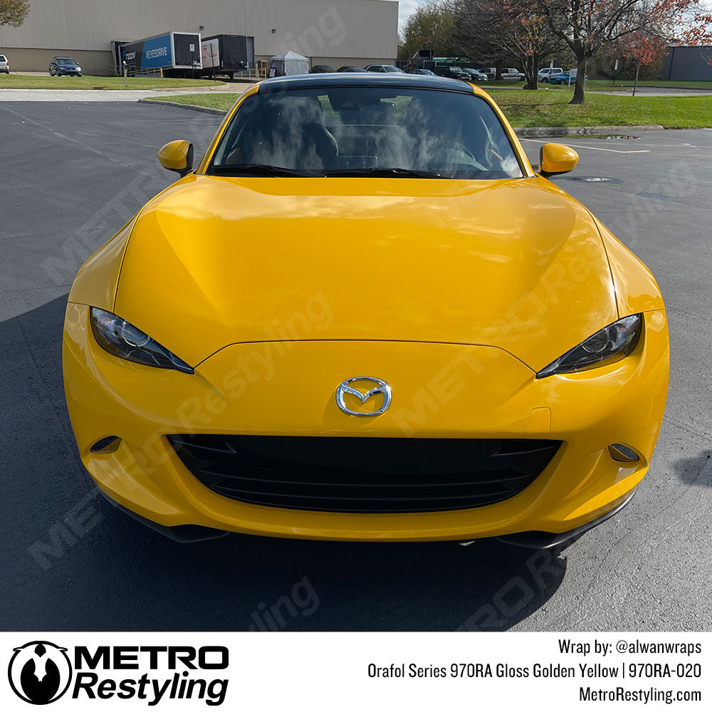 golden yellow mazda vinyl
