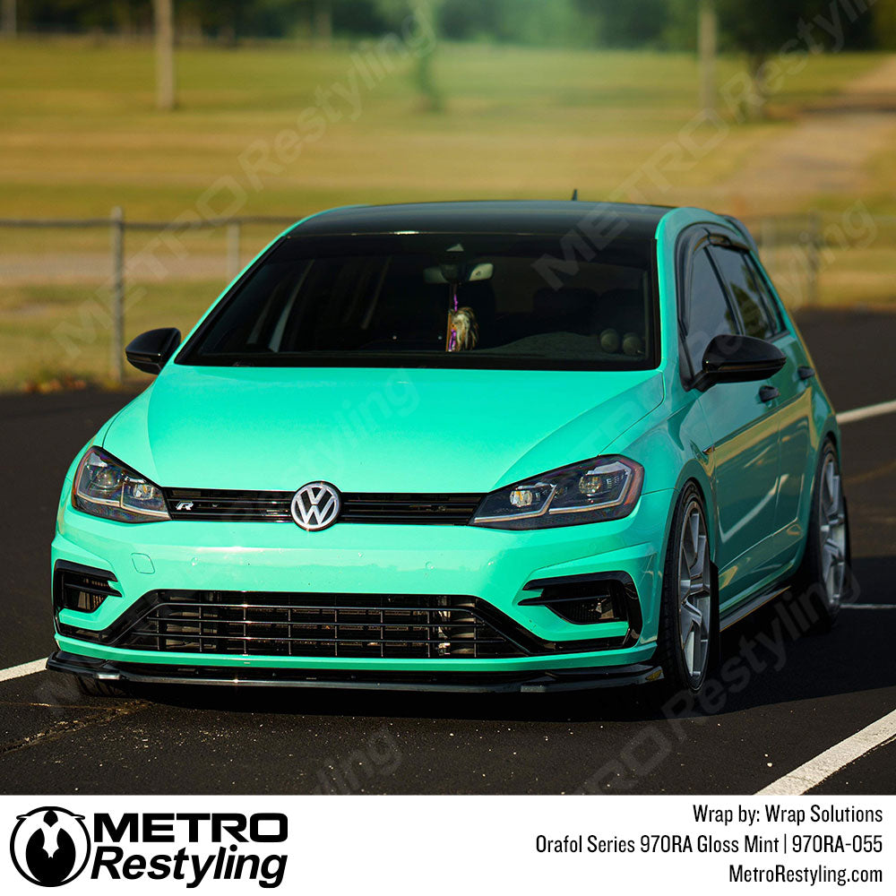 Glossy mint volkswagen vinyl