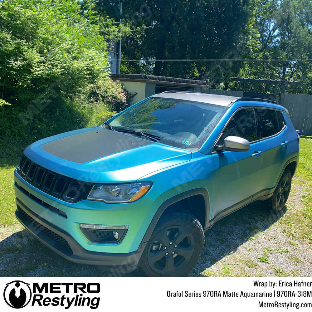 Blue Jeep Vinyl Wrap