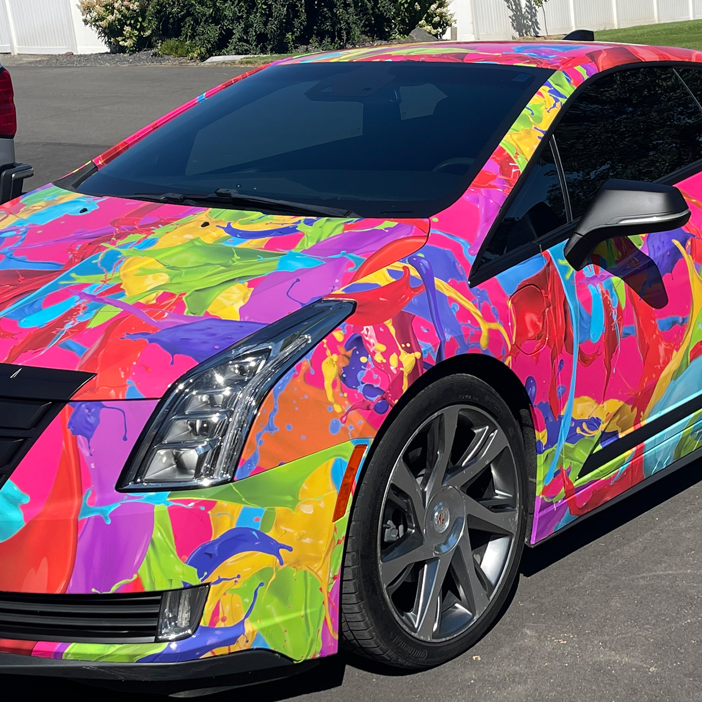 Paint Splatter Car Wrap