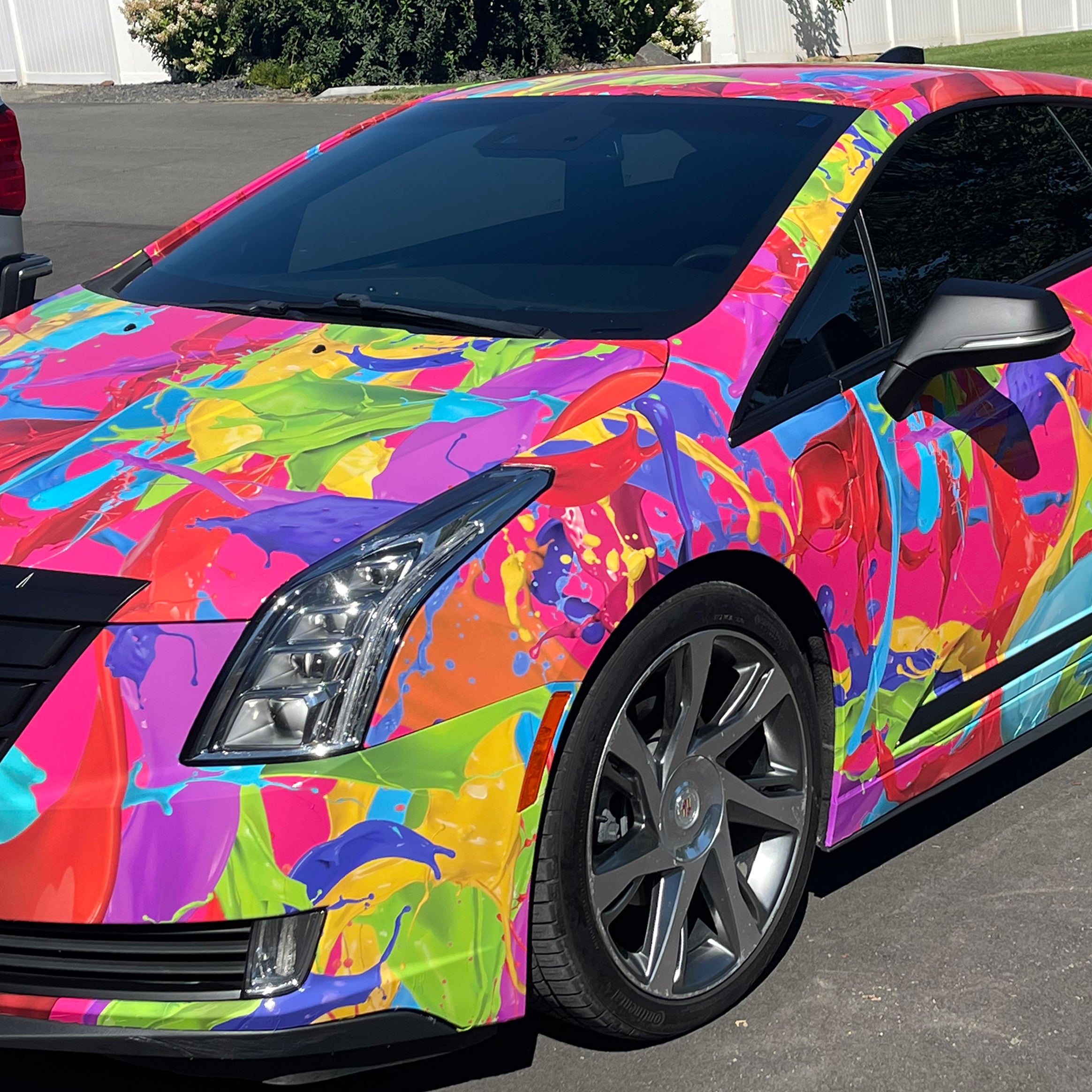Paint Splatter Car Wrap