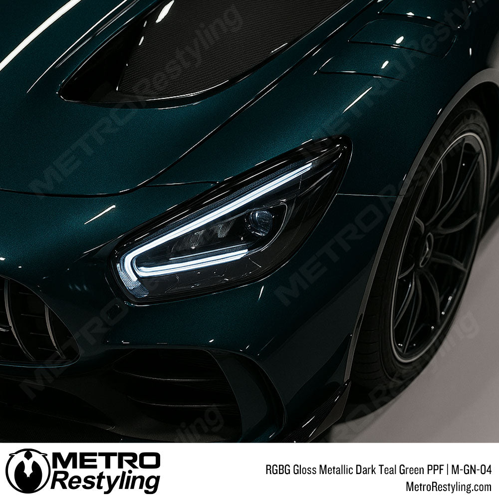 RGBG Gloss Metallic Dark Teal Green Colored PPF | M-GN-04