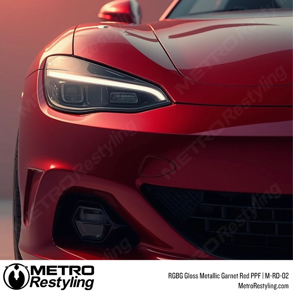 RGBG Gloss Metallic Garnet Red Colored PPF | M-RD-02