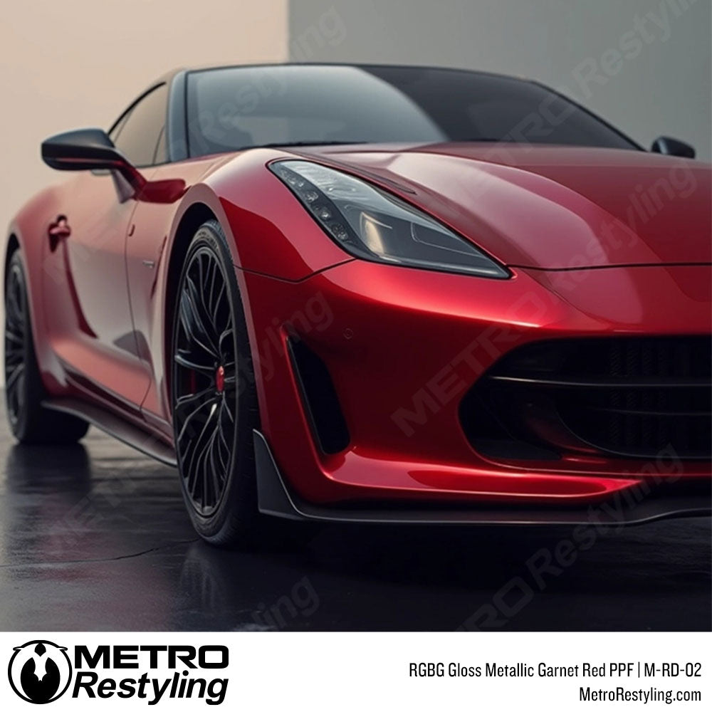 RGBG Gloss Metallic Garnet Red Colored PPF | M-RD-02