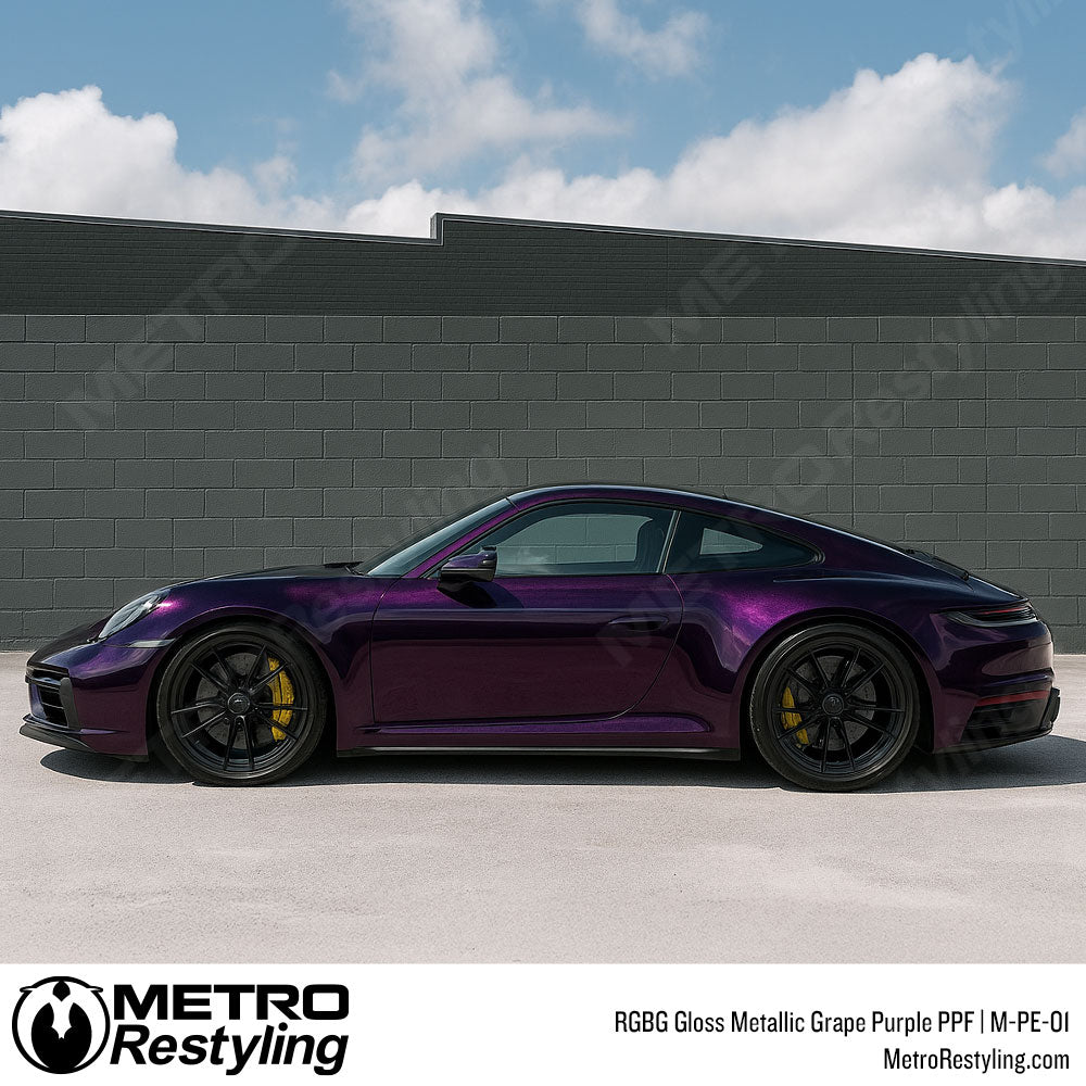 RGBG Gloss Metallic Grape Purple Colored PPF | M-PE-01