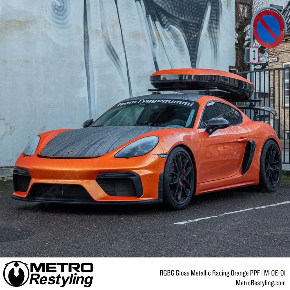RGBG Gloss Metallic Racing Orange Colored PPF | M-OE-01
