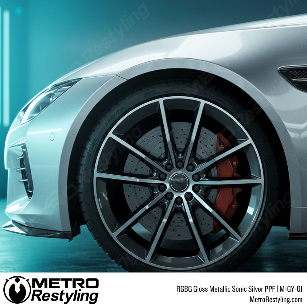 RGBG Gloss Metallic Sonic Silver Colored PPF | M-GY-01
