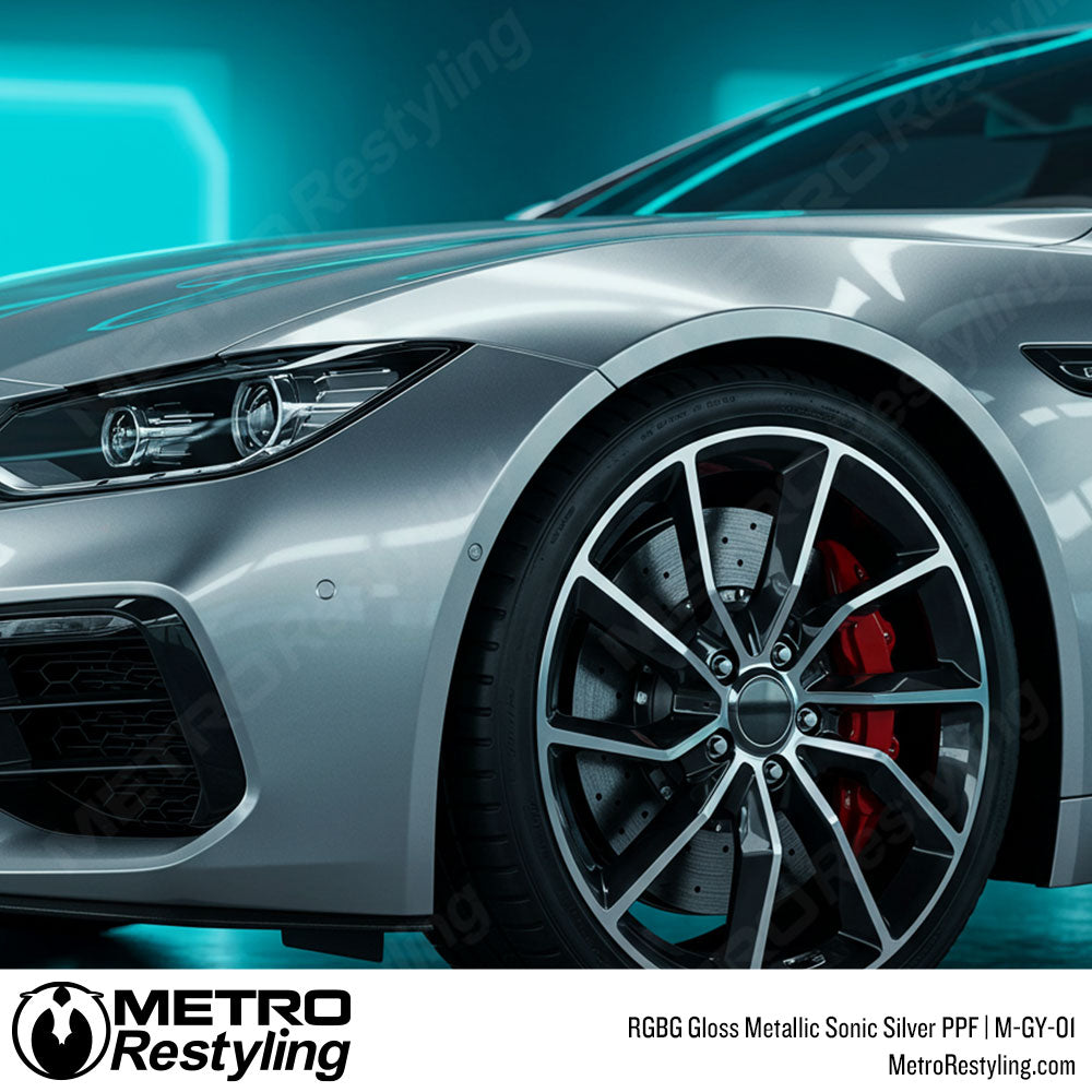 RGBG Gloss Metallic Sonic Silver Colored PPF | M-GY-01