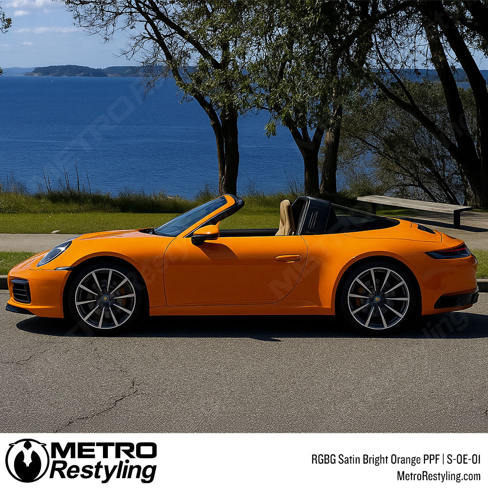 RGBG Satin Bright Orange Colored PPF | S-OE-01