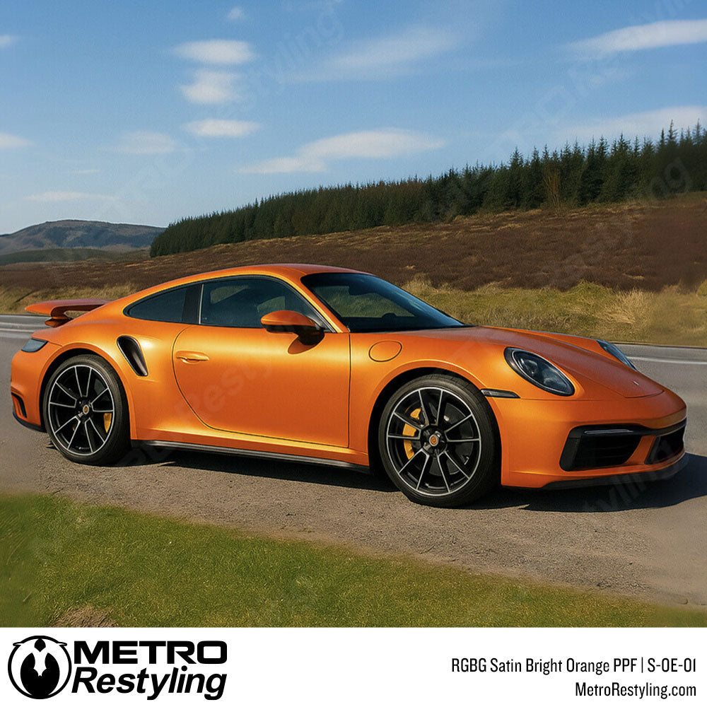 RGBG Satin Bright Orange Colored PPF | S-OE-01