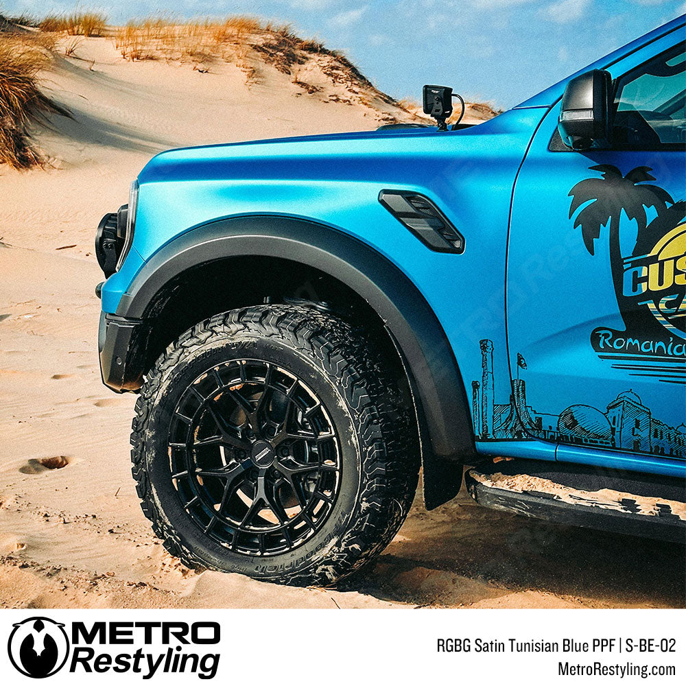 RGBG Satin Tunisian Blue Colored PPF | S-BE-02