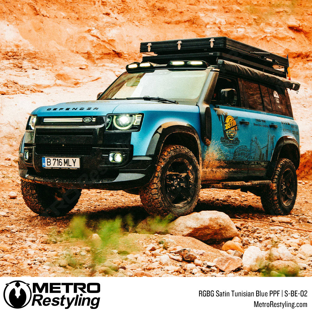 RGBG Satin Tunisian Blue Colored PPF | S-BE-02